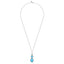 Bujukan Sterling Silver Rock Crystal & Turquoise Pendant