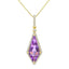Amethyst & Diamond Pendant