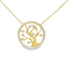 Diamond Tree of Life Medallion Necklace