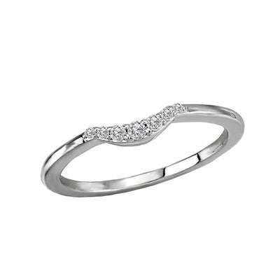 Curved Diamond Wedding Ring