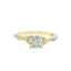 Round Diamond Twist Engagement Ring