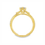 Round Diamond Three Stone Engagement Ring