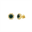 London Blue Topaz & Diamond Stud Earrings