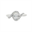 Oval Diamond Twist Engagement Ring