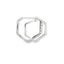 Geometric Diamond Huggie Hoop Earrings