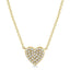 Petite Heart Shape Diamond Necklace