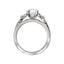 Round Diamond Accented Engagement Ring