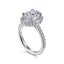 Oval Diamond Halo Engagement Ring