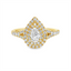 Pear Diamond Double Halo Engagement Ring