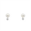 Pearl & Diamond Stud Earrings