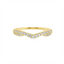 Diamond Curved Wedding Ring