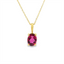 Pink Tourmaline Solitaire Pendant