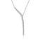 Curved Diamond Bar Necklace