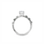 Oval Diamond Straight Band Engagement Ring