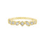 Diamond Mixed-Shape Bezel Stackable Ring