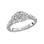 Round Diamond Accented Engagement Ring