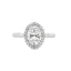 Oval Diamond Halo Engagement Ring