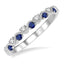 Sapphire & Diamond Stackable Ring