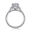 Oval Diamond Three Stone Engagement Ring