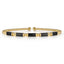 Bujukan Black Enamel Bangle Bracelet