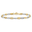 Two-Tone Fancy Link Bracelet