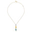 Blue Topaz & Diamond Pendant