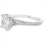 Emerald-cut Diamond Hidden Halo Engagement Ring