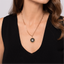 Bujukan Onyx & Diamond Medallion Pendant