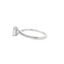 Oval Diamond Straight Band Engagement Ring