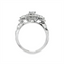 Oval Diamond Three Stone Halo Engagement Ring