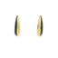 Black Diamond Huggie Hoop Earrings
