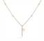 Diamond Drop Pendant with Station Chain
