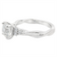 Round Diamond Twist Engagement Ring