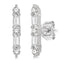 Petite Diamond Bar Stud Earrings