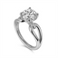 Round Diamond Split Shank Solitaire Engagement Ring