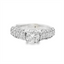 Round Diamond Pave Engagement Ring