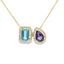 Gemstone Toi et Moi Necklace