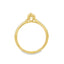 Pear Diamond Straight Band Engagement Ring