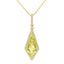 Yellow Quartz & Diamond Pendant