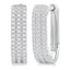 Diamond Pavé Huggie Hoop Earrings