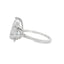 Pear Diamond Three Stone Engagement Ring