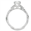 Round Diamond Twist Engagement Ring
