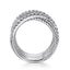Sterling Silver White Sapphire Fashion Ring
