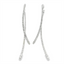 Diamond Curved Drop Earrings