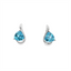 Blue Topaz Stud Earrings
