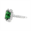 Green Tsavorite Garnet & Diamond Fashion Ring
