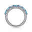 Bujukan Sterling Silver Blue Topaz Fashion Ring