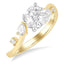 Round Diamond Bypass Engagement Ring
