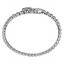 Bujukan Sterling Silver White Sapphire Bangle Bracelet