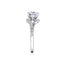 Oval Diamond Bypass Engagement Ring